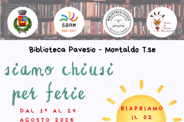 Chiusura estiva della Biblioteca G. M. Pavesio