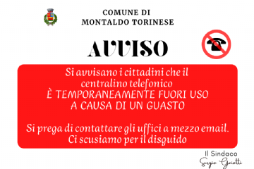 Centralino telefonico fuori uso